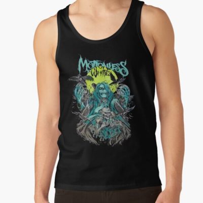 reacted skull Motionless Tank Top RB2405 product Offical Motionless in white Merch